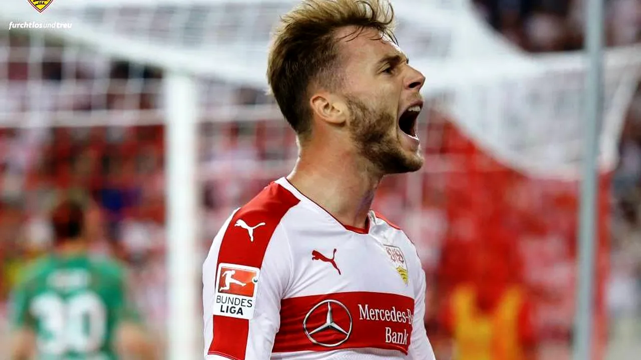 Maxim a marcat un gol crucial pentru Stuttgart! VIDEO | Românul a reușit să înscrie de la 40 de metri și echipa sa e aproape de revenirea în Bundesliga