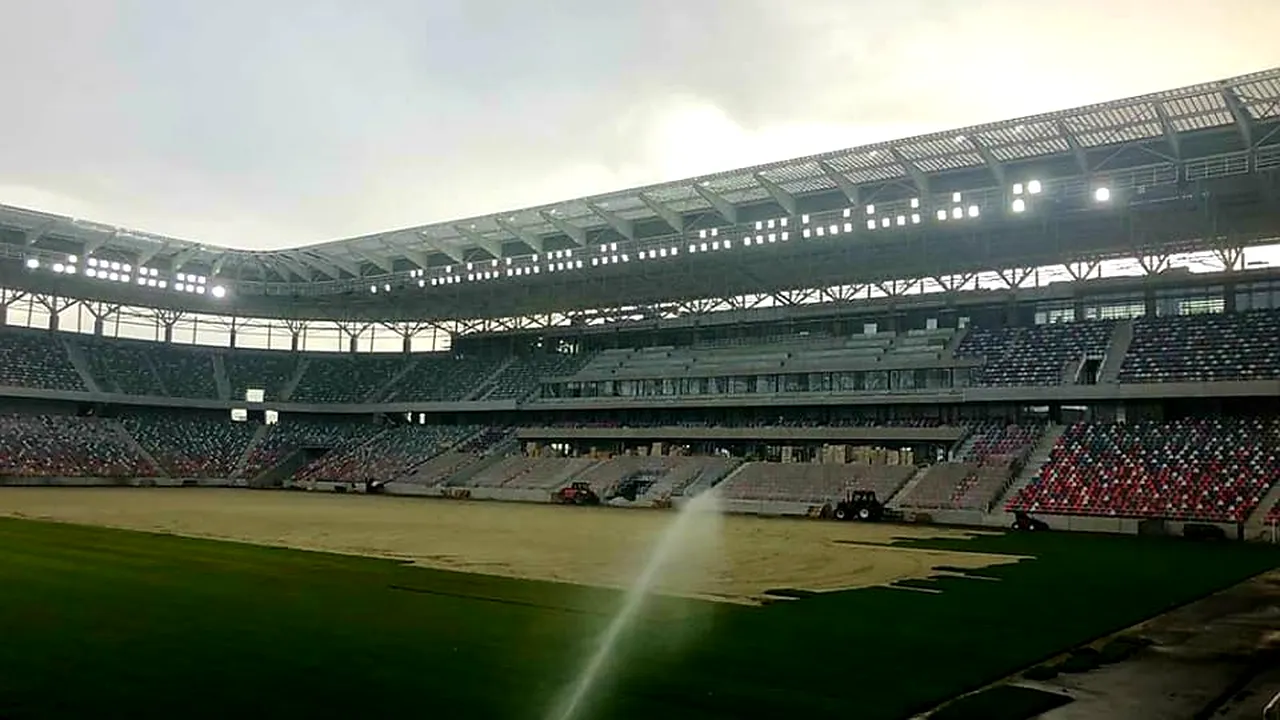 ULTIMA ORĂ | Se montează gazonul la noul stadion „Steaua”! Când ar putea avea loc primul meci pe arena din Ghencea