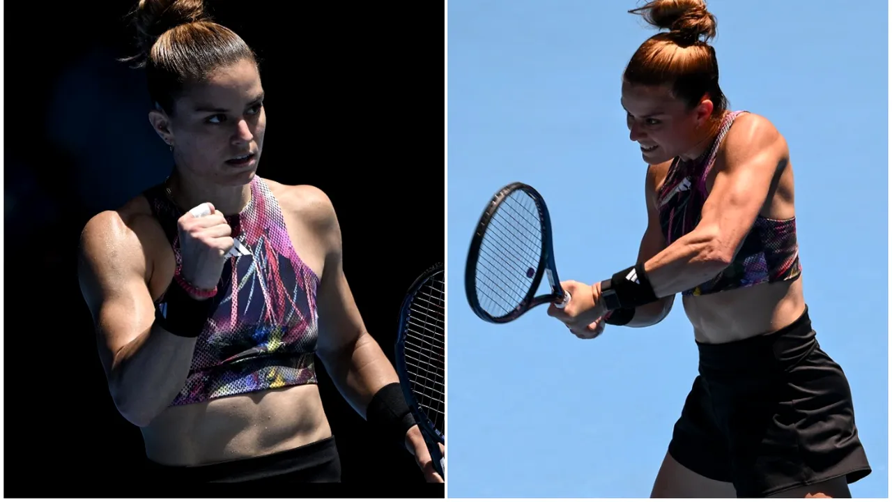 Ce s-a întâmplat la Australian Open când Maria Sakkari a apărut cu abdomenul la vedere! Reacție neașteptată a unei adversare: „Mă duc la sală!