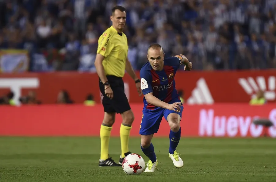 Carlos Clos Gomez la un meci din Cupa Spaniei dintre FC Barcelona și Deportivo Alaves, jucat în mai 2017. Sursă foto: Profimedia