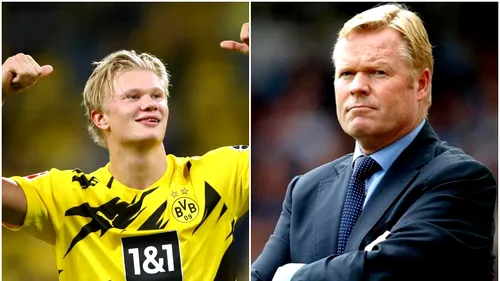 Ronald Koeman reacționează la zvonurile despre transferul lui Erling Haaland la FC Barcelona: „Eu am ideile mele despre viitorul acestei echipe”