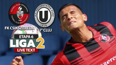 După Poli Iași, ”U” Cluj o scoate din criză și pe FK Csikszereda. A fost 2 pauză, 1 final și multe goluri la Miercurea Ciuc, iar echipa lui Valentin Suciu câștigă primele puncte în acest sezon