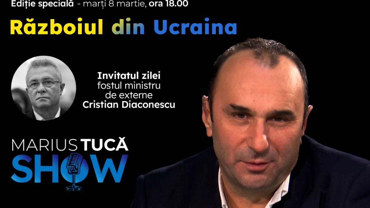 Marius Tucă Show – ediție specială ”Războiul din Ucraina” pe gandul.ro