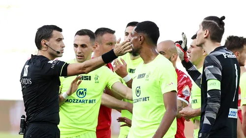 Ce nu s-a văzut la TV după Dinamo – <i class='ep-highlight'>Poli</i> <i class='ep-highlight'>Iași</i> 1-0! Au sărit scântei pe teren între coechipieri: căpitanul a urlat la colegi, în special la cel care a ieșit cu mâna luxată, iar unul dintre fotbaliștii tineri a început să plângă în hohote