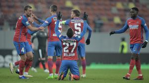 Vicecampionii au smuls remiza pe final. FCSB - FC Voluntari 2-2. Gnohere marchează pentru prima oară și își salvează echipa