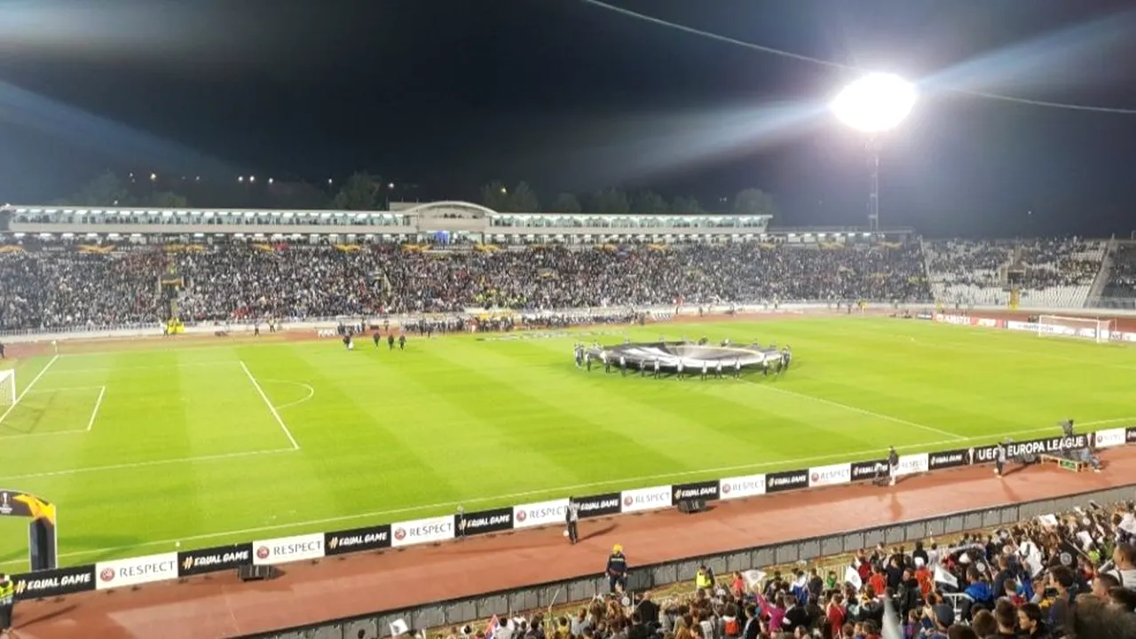 Partizan Belgrad, susținută de 20.000 de copii în Europa League! Sârbii au preluat modelul Craiovei și au avut mai mult succes | GALERIE FOTO