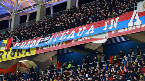 Suporterii CSA Steaua și-au făcut de cap în Ghencea, chiar în fața rivalilor din Peluza Nord a lui FCSB! Mesajul transmis de fanii „militarilor” în timpul meciului România – Grecia | FOTO