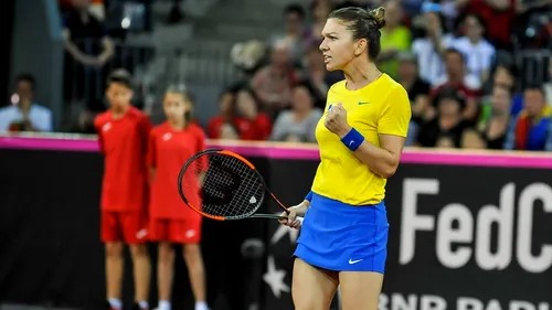 Victorie dulce. Halep a ajuns la 15 succese în Fed Cup după ce a adus primul punct al barajului cu Elveția. Palmaresul Simonei