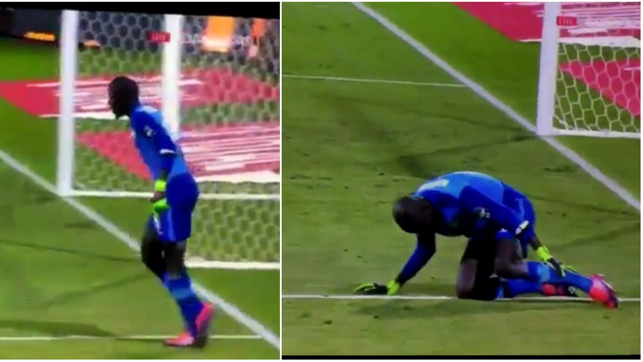 ABSOLUT GENIAL! Credeai că e imposibil să mai vezi așa ceva în fotbalul modern? VIDEO Cum s-a "accidentat" acest portar la Cupa Africii