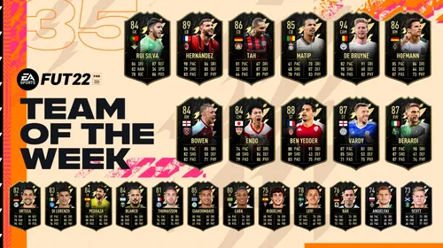 Team Of the Week în FIFA 22! Evenimentul săptămânal a revenit în cel mai apreciat mod de joc