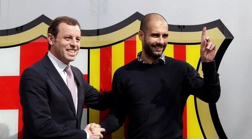 Aroganță 'marca BarÃ§a'! Rosell le vorbește mai întâi arabilor și abia apoi fanilor din Spania! ** Prima declarație despre contractul lui Pep