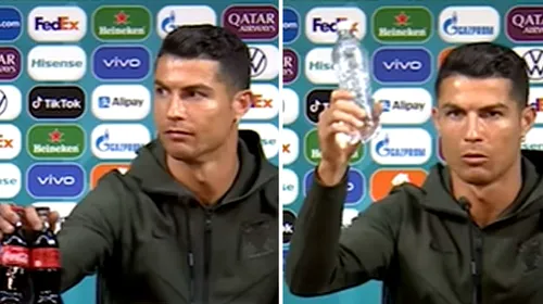 Gestul lui Cristiano Ronaldo de la <i class='ep-highlight'>EURO</i> <i class='ep-highlight'>2020</i> i-a costat scump! Pierdere de 4 miliarde de dolari pentru Coca-Cola + Explicația lusitanului