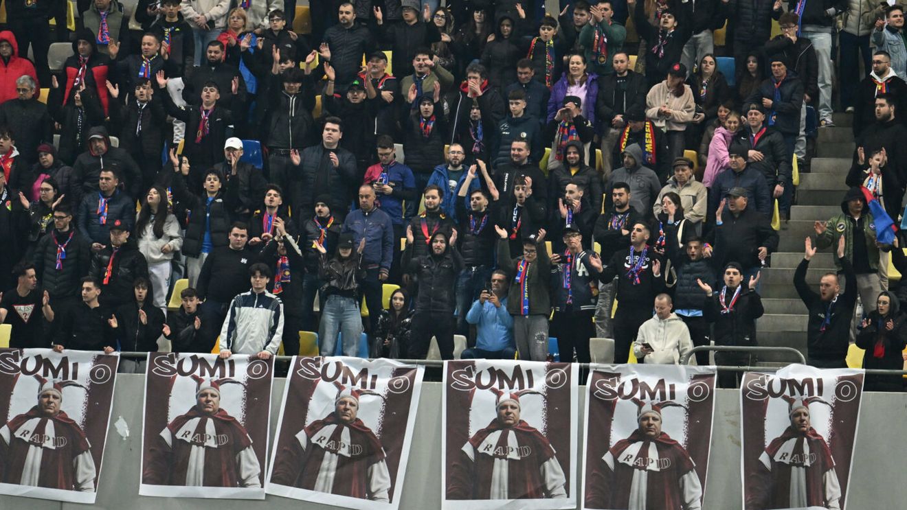 Peluza Nord FCSB face bani de pe urma bannerelor cu Marius Șumudică bufon. Cât e suma minimă acceptată pentru „colecția limitată”