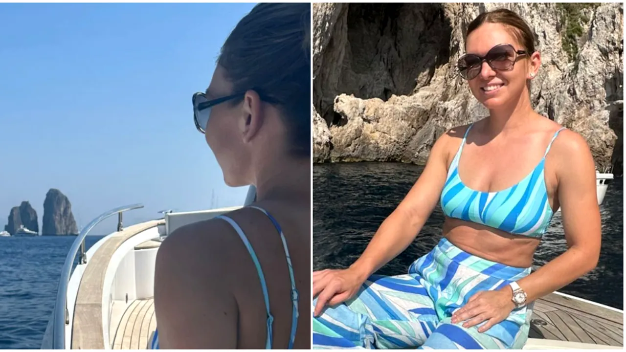 Adio, US Open! Simona Halep a plecat în vacanță și a făcut senzație pe Insula Capri, într-o ținută demențială: „Ai inima mea!