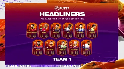 Noul an a venit cu un eveniment foarte apreciat în FIFA 22: Headliners