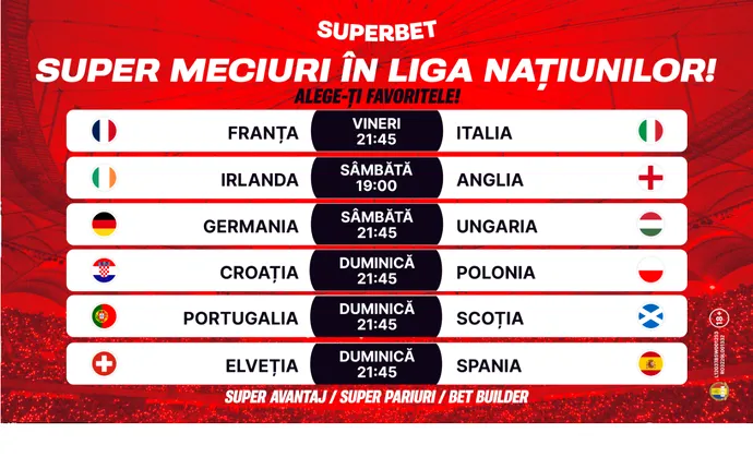 Super weekend în Liga Națiunilor!