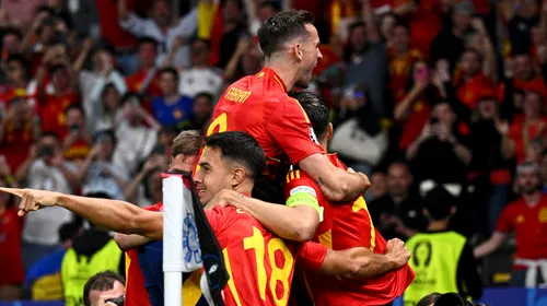 Spania – Anglia 2-1, în finala EURO 2024. Ibericii câștigă titlul pentru a patra oară în istorie