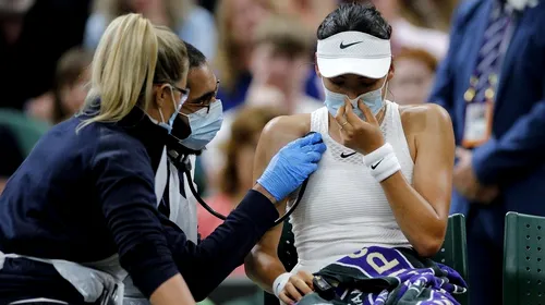 Aventura Emmei Răducanu la Wimbledon s-a încheiat trist! Ce a pățit britanica de origine română + cum arată tabloul sferturilor