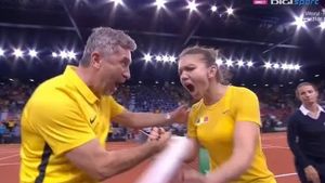 Descătușarea Simonei Halep, după meciul nebun cu Caroline Garcia. FOTO | Cum s-a bucurat românca