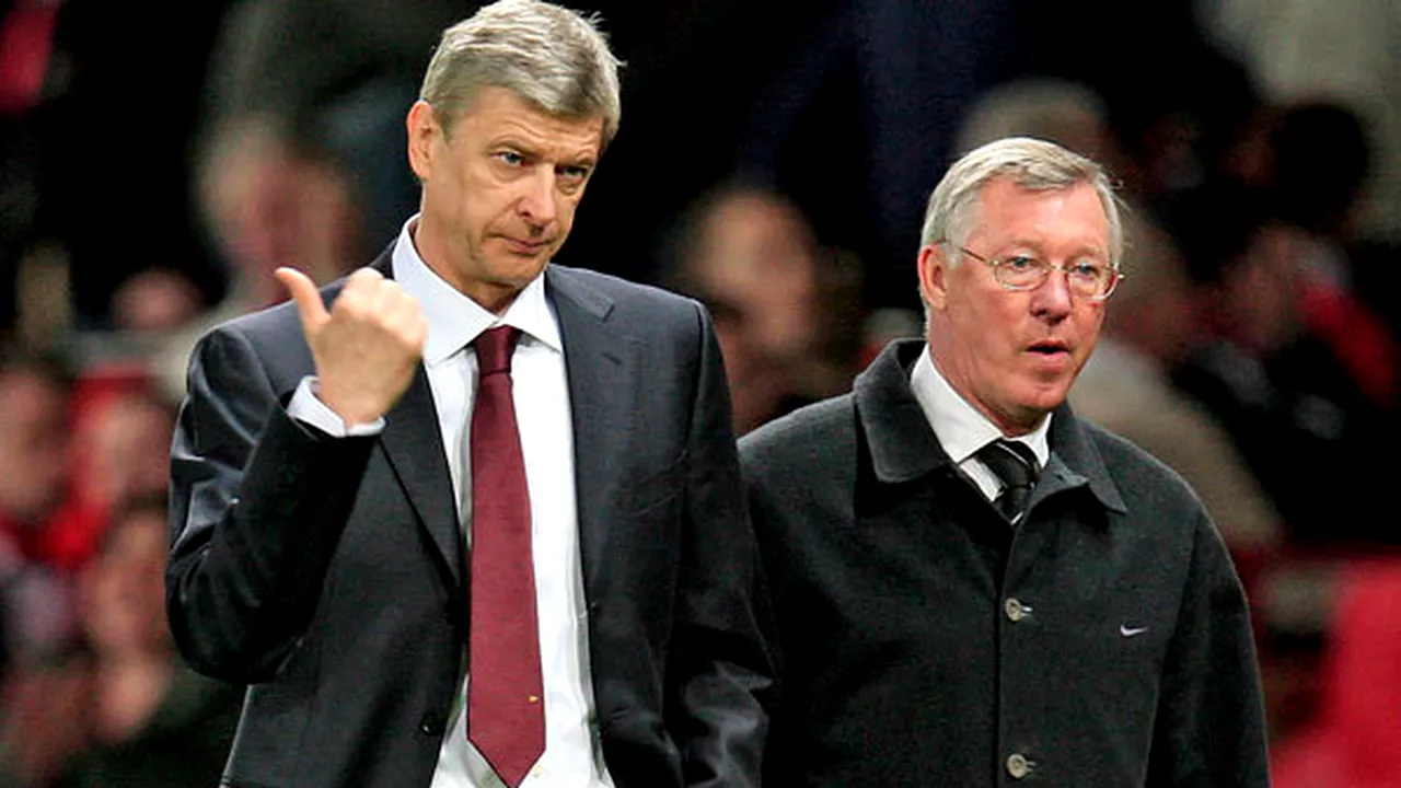 Duelul giganților! Arsene Wenger a câștigat 58% din partidele din Premier League! Ce procentaj are Alex Ferguson