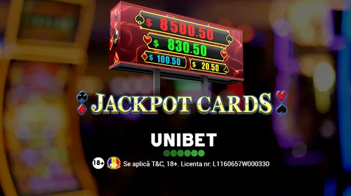 ADVERTORIAL | Jackpot EGT de peste 1 milion RON disponibil în Cazinoul Unibet