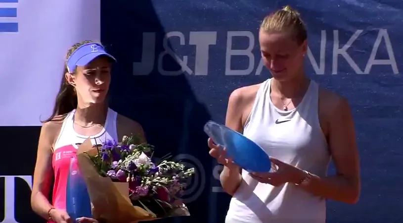 Mihaela Buzărnescu, învinsă și în a doua finală WTA a carierei. Românca a reușit o revenire impresionantă în primul set, dar Petra Kvitova a fost puternică la Praga: a câștigat al treilea trofeu al sezonului