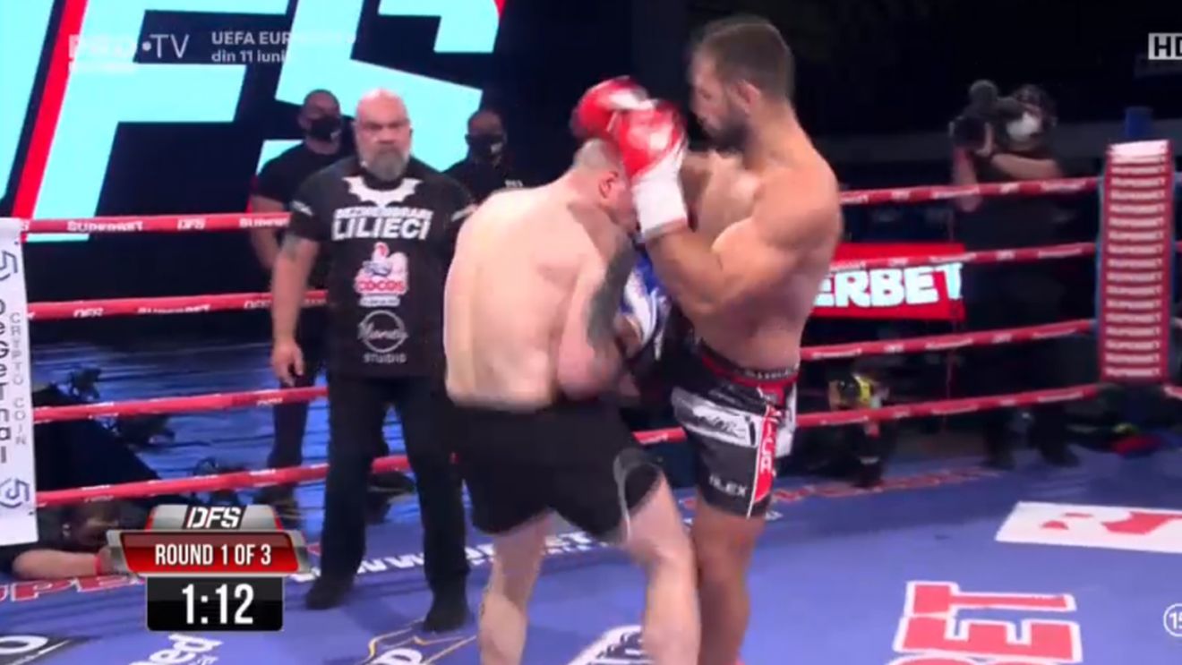 Andrei Stoica l-a băgat la „somn” pe Pavel Voronin! Moldoveanul n-a rezistat nici două minute în fața lui „Mister KO” | VIDEO