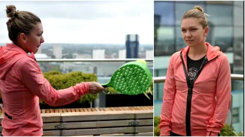 FOTO | Simona Halep a învățat swingball la Birmingham. Cum se joacă sportul mai puțin cunoscut în România