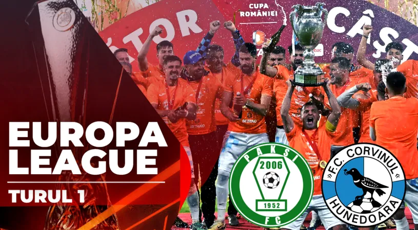 De vis: Corvinul a făcut show în Ungaria! A zdrobit vicecampioana Paksi FC și e ca și calificată în turul 2 din Europa League