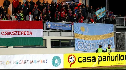 Suporterii lui Csikszereda, atacuri rasiste la meciul cu Dinamo: „Țiganii, țiganii!”