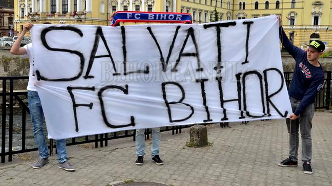 Suporterii FC Bihor ies în stradă,** cerând salvarea clubului 
