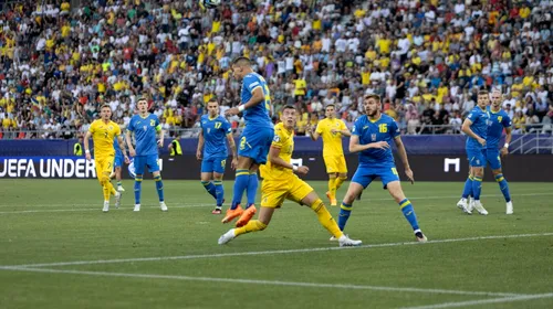 România U21 – Ucraina U21 0-1, în Grupa B de la EURO 2023. „Tricolorii mici” sunt practic eliminați! O nouă evoluție modestă a echipei lui Emil Săndoi! Dezastrul a fost completat de Dican, care și-a înscris în propria poartă