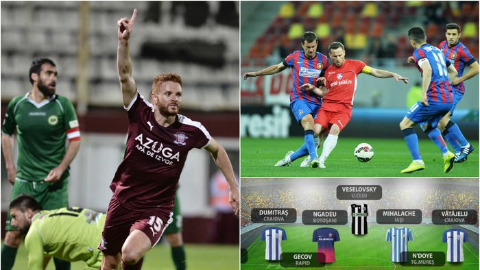 VIDEO | Echipa etapei a 27-a în viziunea ProSport: Cernat, de departe cel mai bun jucător al rundei. Un mijloc cu Gecov și N'Doye, plus o defensivă cu doi jucători ai Craiovei completează echipa