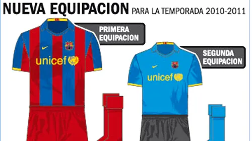 FOTO **Noul echipament al Barcelonei! Așa se va îmbrăca Messi în sezonul următor