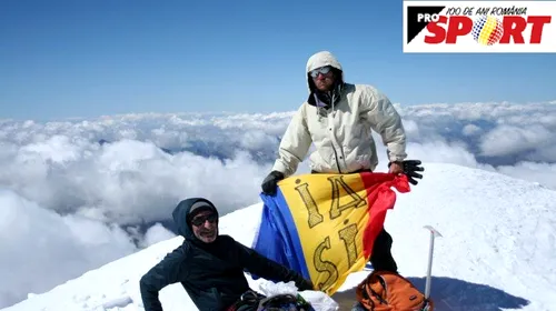 A dus drapelul României în toate colțurile lumii. A cucerit singur Mont Blanc, a învins boala Lyme, a „luat la pas” de la Kilimanjaro, la Etna și a simțit gerul de -50 de grade Celsius. „Bunicul meu lupta pe front cu tricolorul la piept” FOTO | #România100