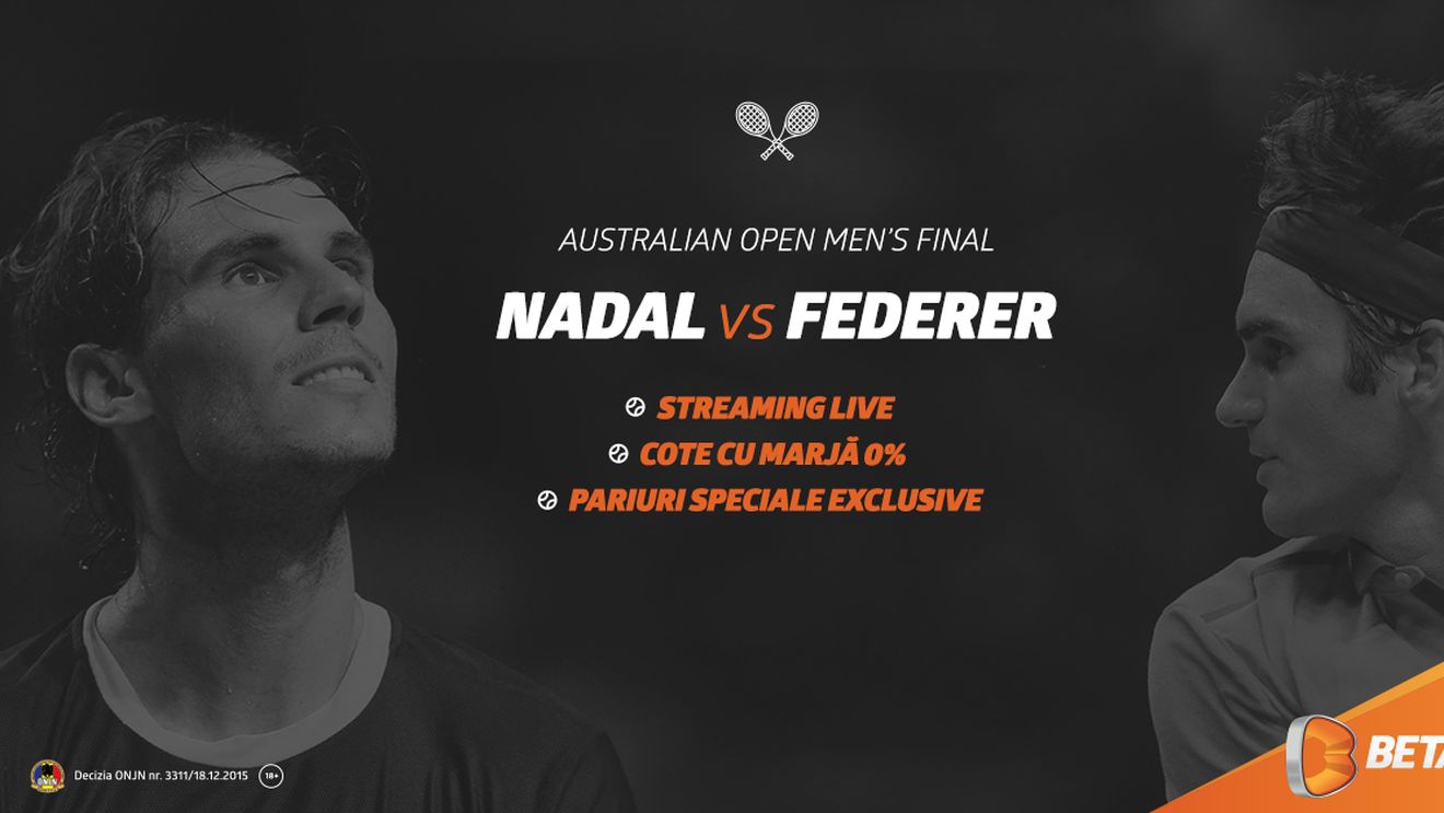 (P) Nadal - Federer, doi titani în finala Australian Open