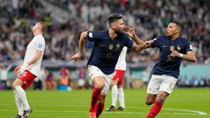 Olivier Giroud scrie istorie la Campionatul Mondial! L-a depășit pe marele Thierry Henry după golul cu Polonia și a intrat într-un top inedit, alături de Messi și Pele | SPECIAL