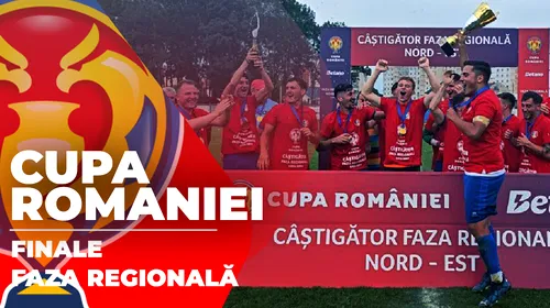 Câștigătoarele celor șapte finale din Faza Regională a Cupei României. Doar două meciuri s-au încheiat după timpul regulamentar de joc