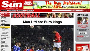 The Sun: "Manchester, regii Europei"