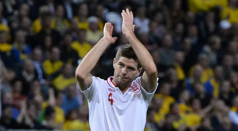 Gerrard, al șaselea fotbalist cu 100 de prezențe în naționala Angliei!** EMOȚIONANT Ce va face cu tricoul din partida cu Suedia