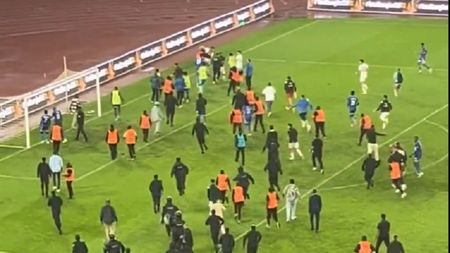 A fost măcel sub ochii lui Laurențiu Reghecampf! Românul, în stare de șoc după bătaia generală de la meciul lui din Champions League