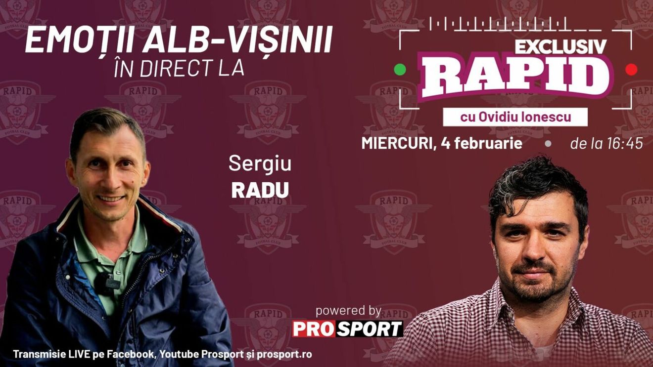 "EXCLUSIV RAPID" - înainte de Primvs Derby e LIVE pe YouTube - ProSport de la ora 16:45