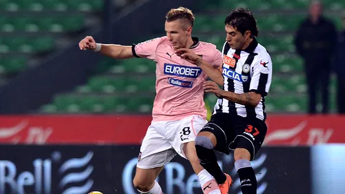 Udinese - Palermo, scor 1-1, în campionatul Italiei