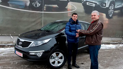 În preajma Crăciunului, Mihai Leu a primit cadou un Kia Sportage