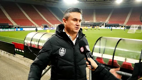 Cristi Balaj, dărâmat după eșecul clar al lui CFR Cluj: „Un duș rece! Rezultatul este dureros!”