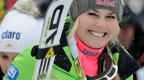 Lindsey Vonn a înregistrat a 60-a victorie la Cupa Mondială