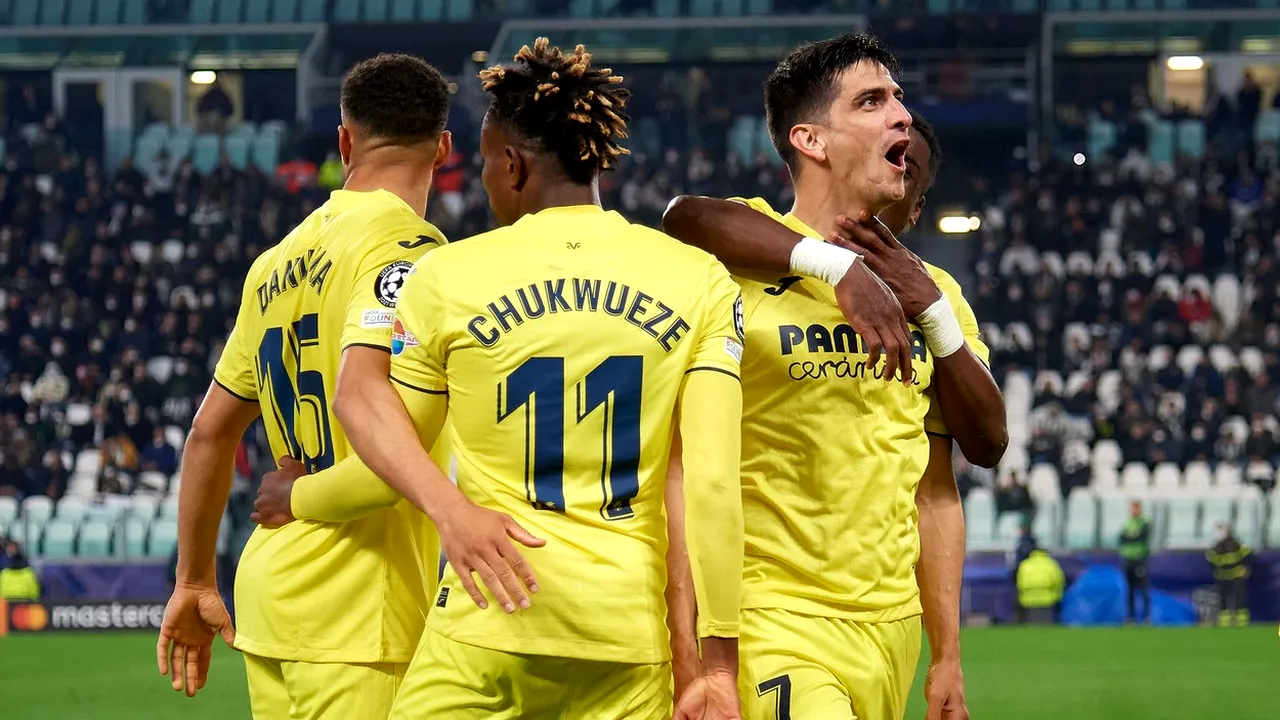 Juventus - Villarreal 0-3. Spaniolii au dat lovitura la Torino! Chelsea, victorie și în returul cu Lille. Echipele calificate în sferturile Ligii Campionilor