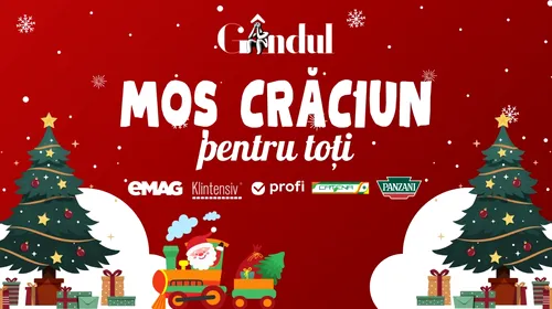 GÂNDUL MEDIA NETWORK lansează Campania Umanitară „Moș Crăciun Pentru Toți” pentru a aduce bucurie în inimile familiilor nevoiașe în perioada sărbătorilor de iarnă