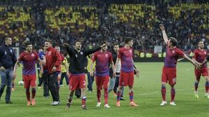 S-a despărțit cu greu de suporterii din Ghencea:** "Le mulțumesc fanilor steliști pentru susținere! Au fost grozavi"