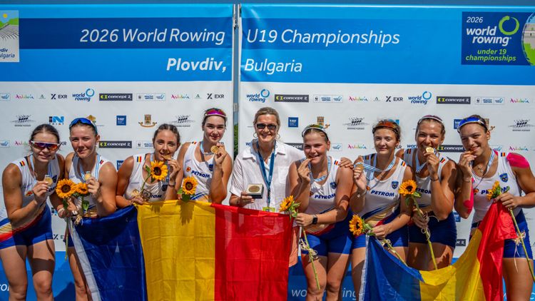 România, performanță uluitoare la canotaj! Locul 1 în clasamentul pe medalii la Campionatele Mondiale U19
